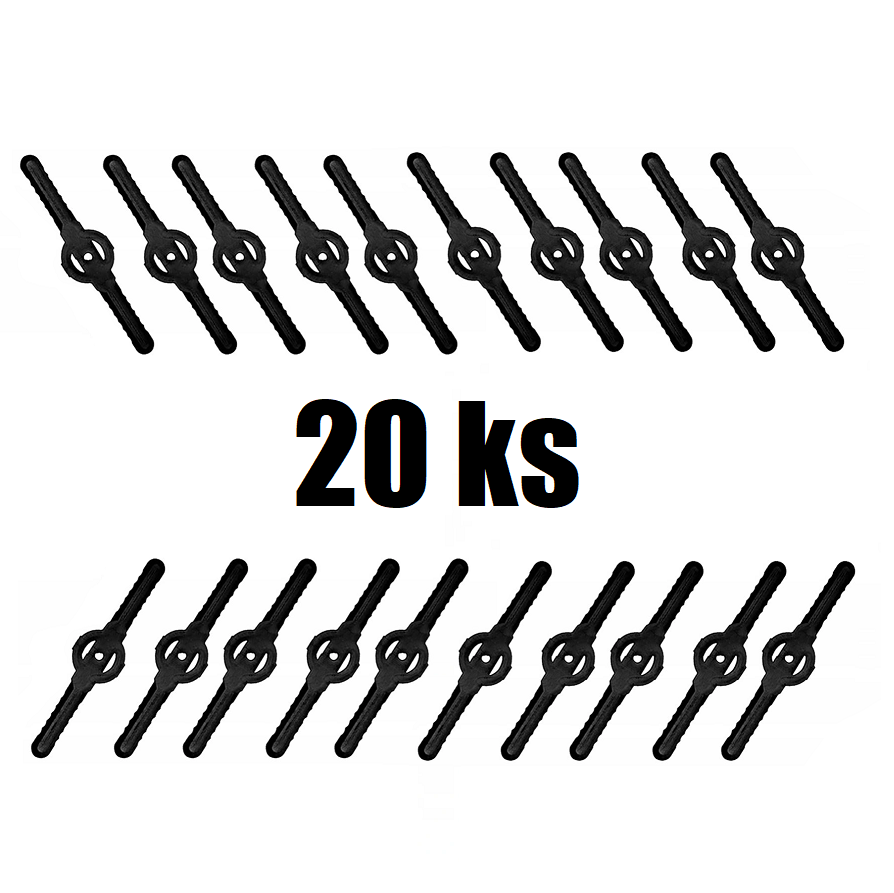 Dodatečné nástavce pro Aku sekačku trávy 20 ks